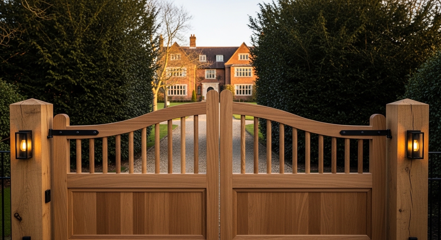 Wooden Driveway Gates